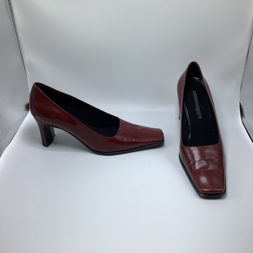 Cloud 9 Burgundy Square Toe Pumps 8.5M